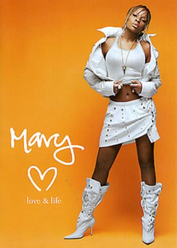 Mary J Blige Love & Life Japanese Promo Handbill/Paper Goods